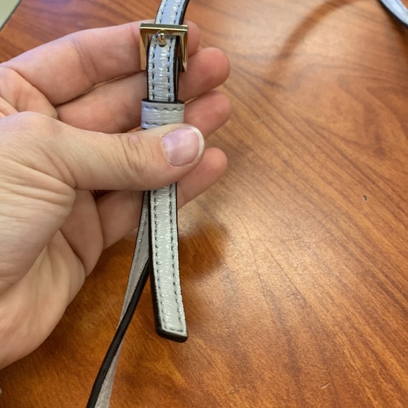 Kate Spade Medium Convertible Shoulder Bag (epi gray leather) Like New** - Picture 3 of 6